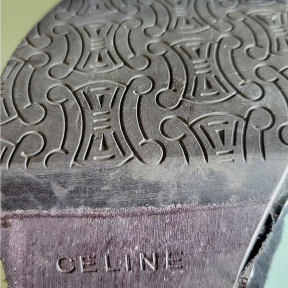 Black suede Celine boots - Picture 3 of 5